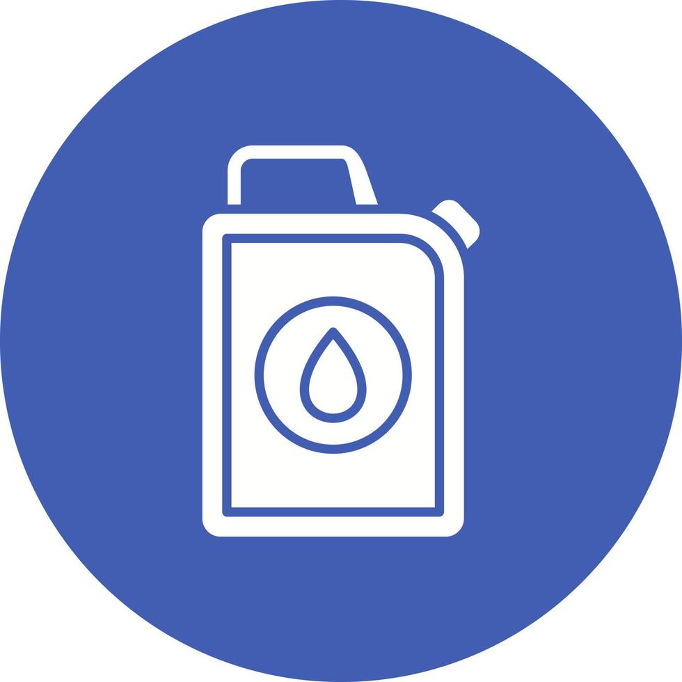 icona dello sfondo del cerchio del glifo del contenitore dell'olio vettore