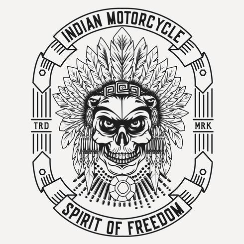 Design motociclistico indiano vettore