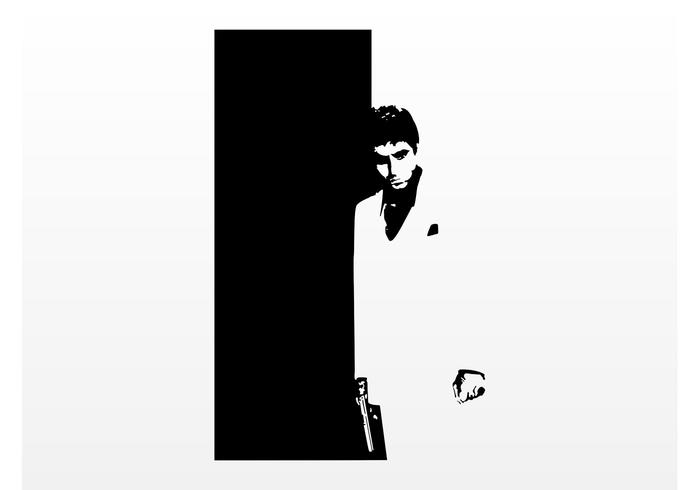 poster scarface vettore