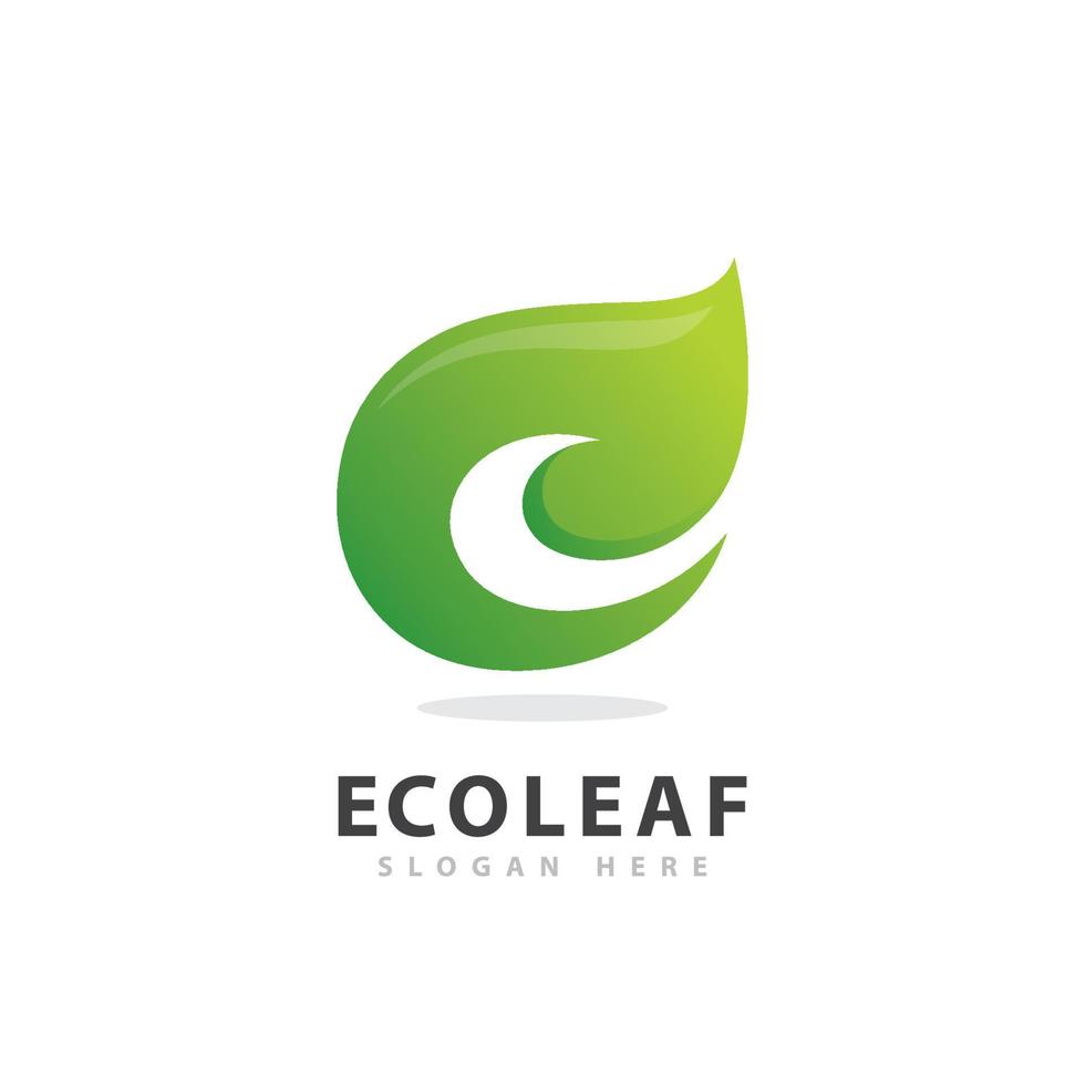 ecologia natura logo elemento vettore