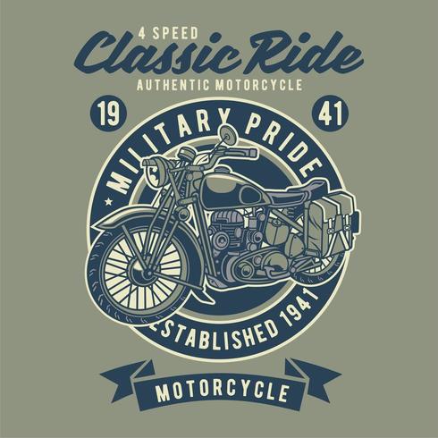 Motocicletta classica vettore