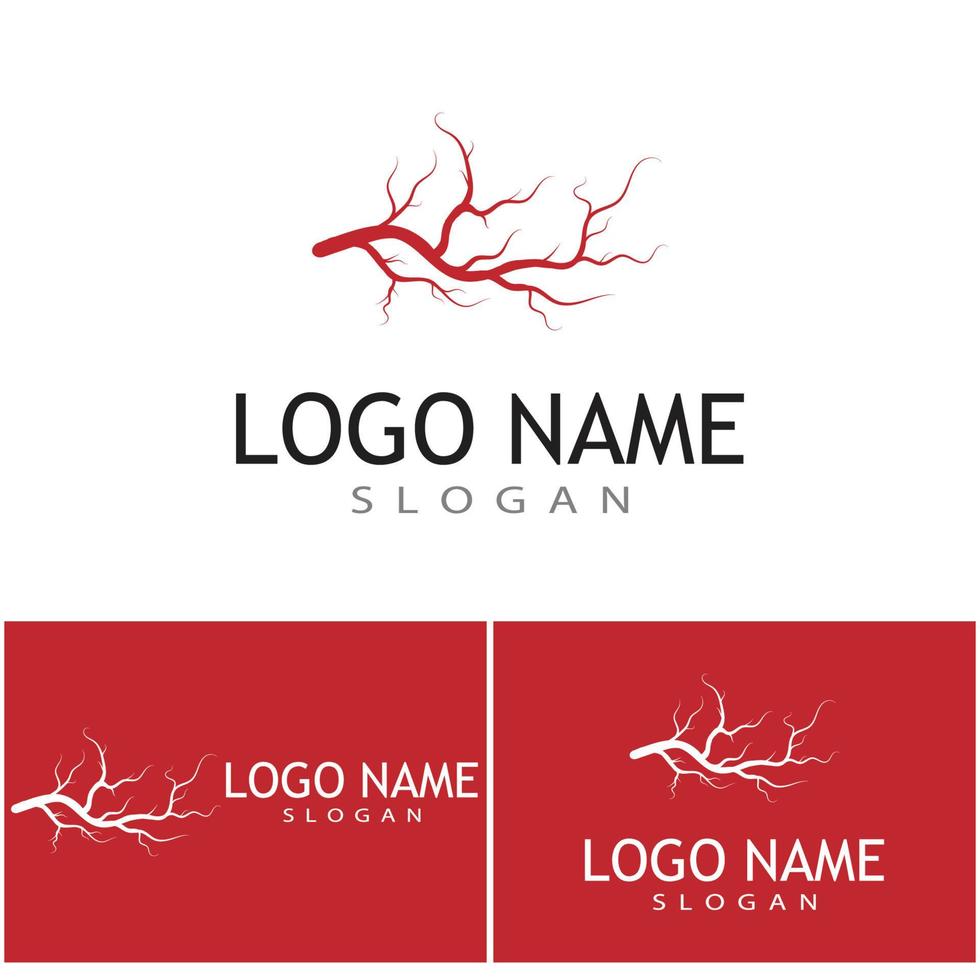 vene logo modello simbolo vettore design medico