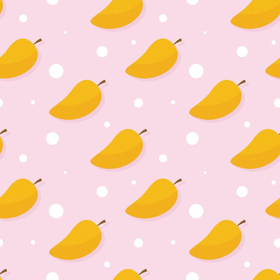 modello senza cuciture di mango. fondo senza cuciture del mango. Reticolo senza giunte grafico della frutta del mango vettore