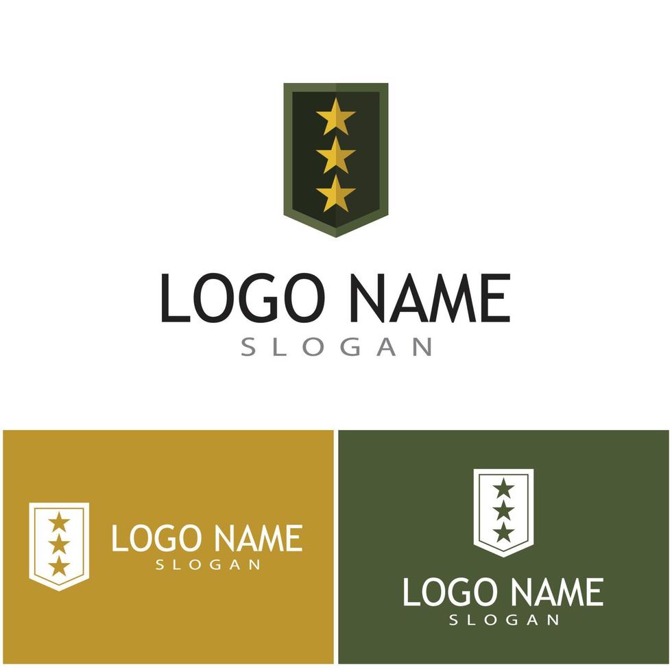 modello di logo di progettazione dell'illustrazione di vettore dell'icona militare