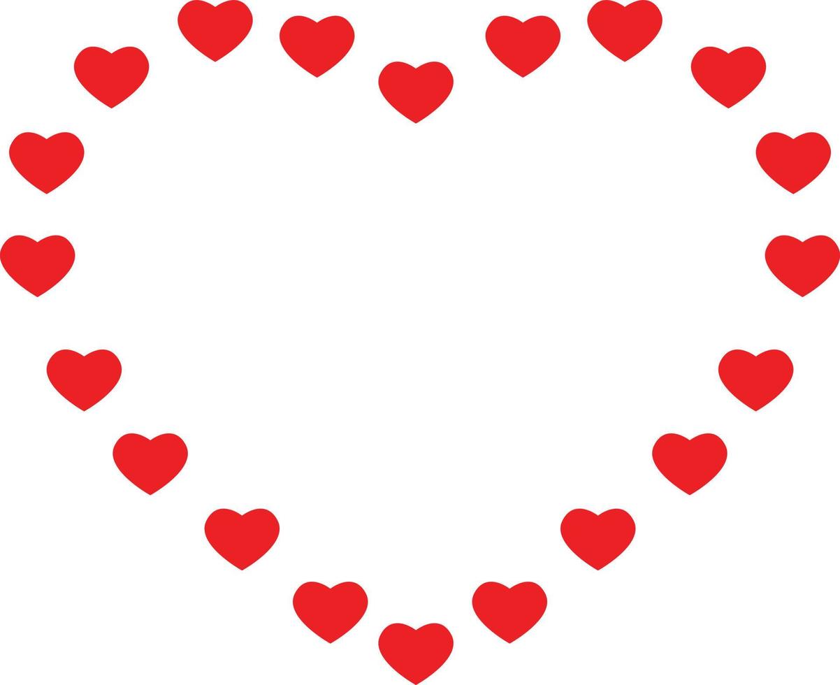 icona del cuore. simbolo del cuore. segno del cuore di San Valentino. vettore