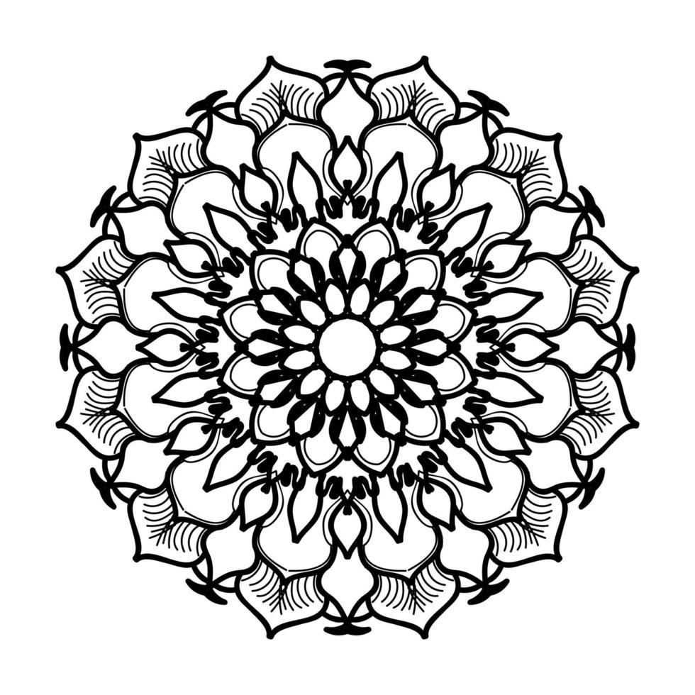 mandala disegnato a mano. decorazione in ornamento etnico orientale doodle. vettore