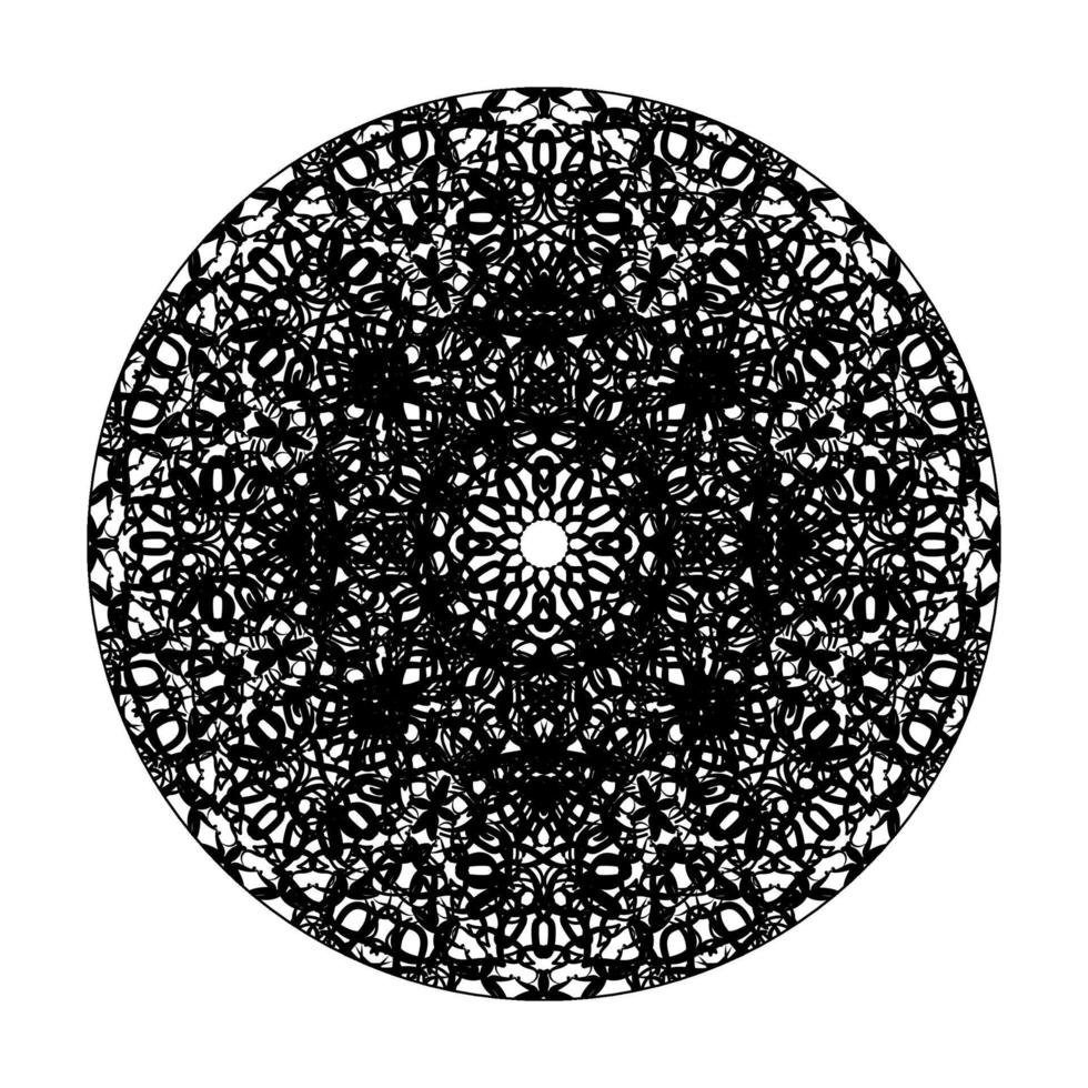 vettore cerchio astratto rotondo. stile mandala.