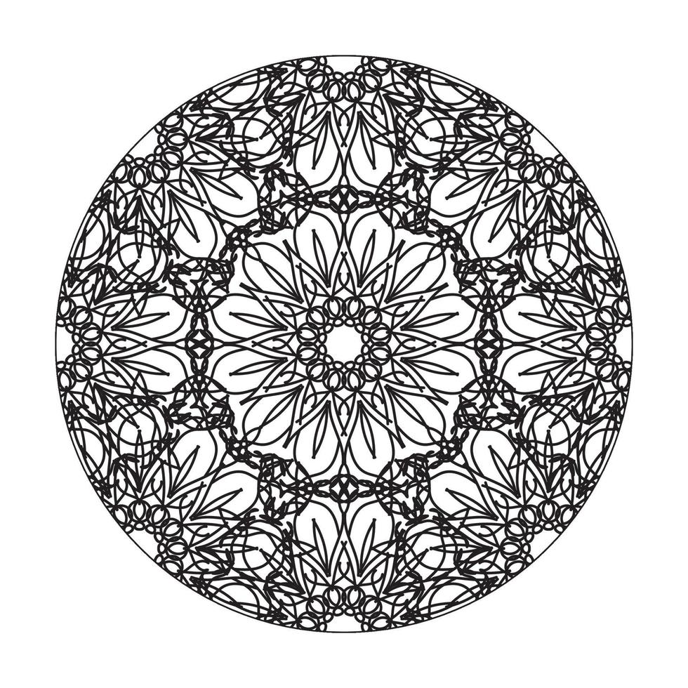 vettore cerchio astratto rotondo. stile mandala.