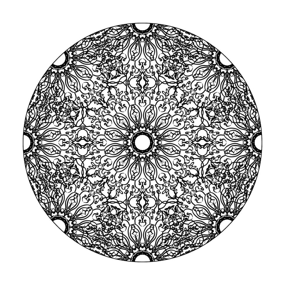 vettore cerchio astratto rotondo. stile mandala.