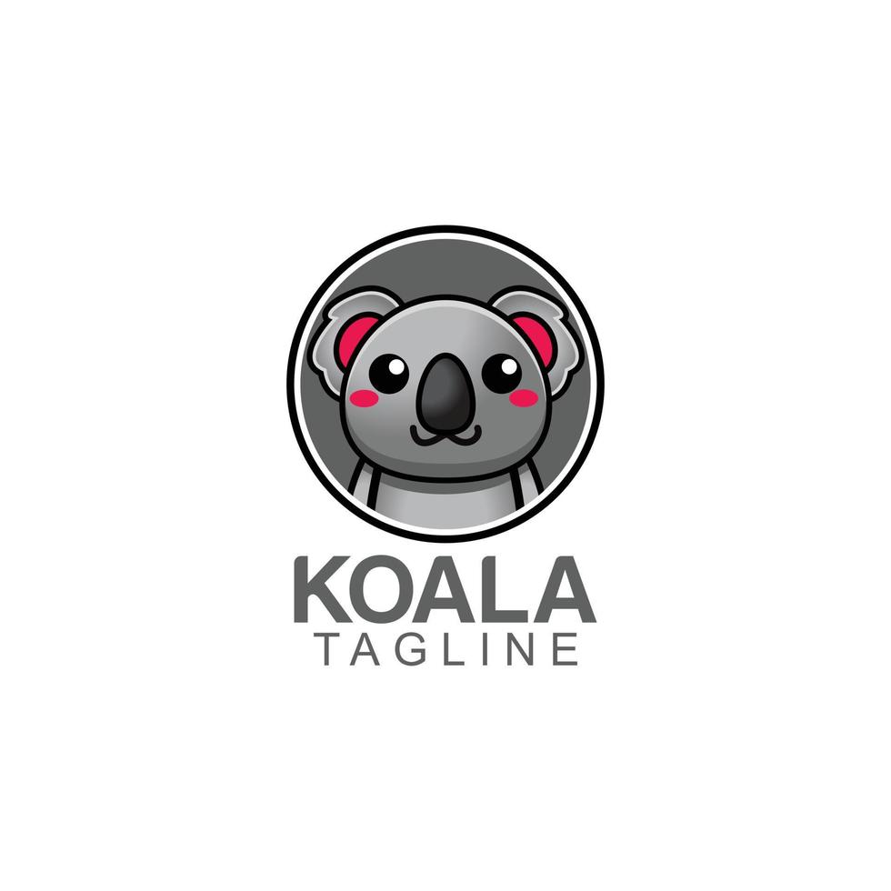 illustrazione vettoriale del logo dell'azienda koala