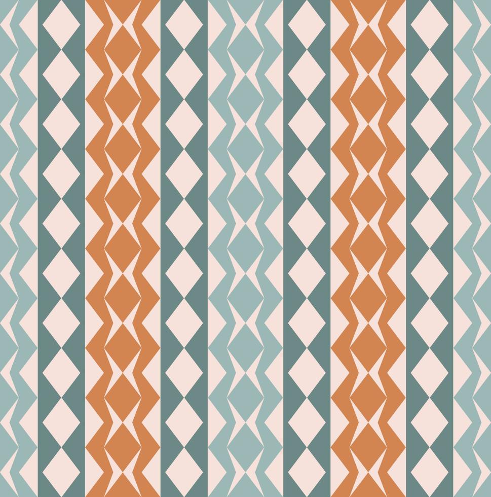 geometrico triangolo azteco rombo quadrato forma etnico tribale colore design motivo senza cuciture sfondo. utilizzare per tessuti, tessuti, elementi di decorazione d'interni, tappezzeria. vettore