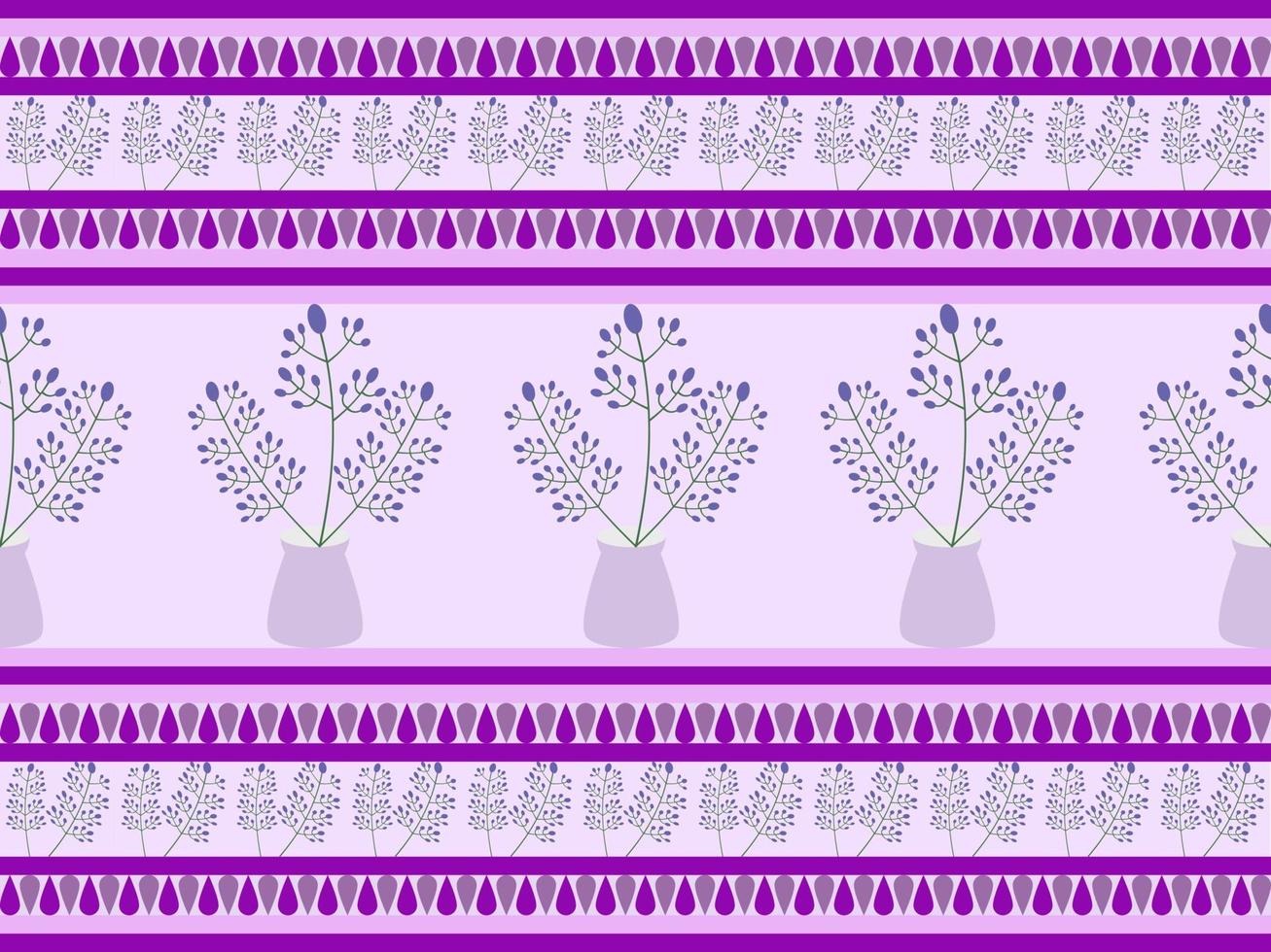 fiore senza cuciture su sfondo viola vettore