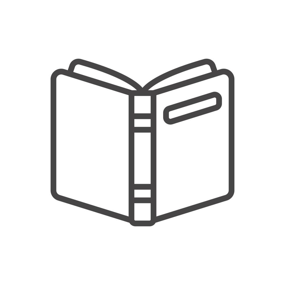 libro aperto premium icona segno simbolo vettore