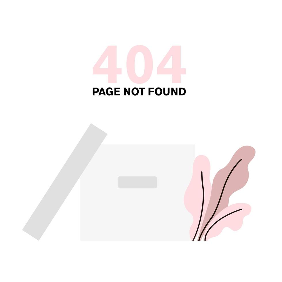 Errore 404 - Pagina Non Trovata vettore