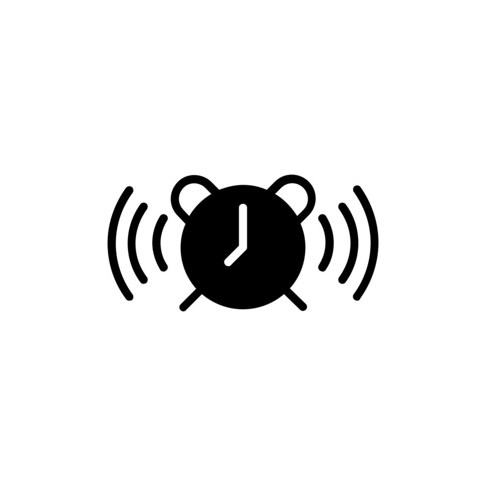 allarme, timer icona linea continua illustrazione vettoriale modello logo. adatto a molti scopi.