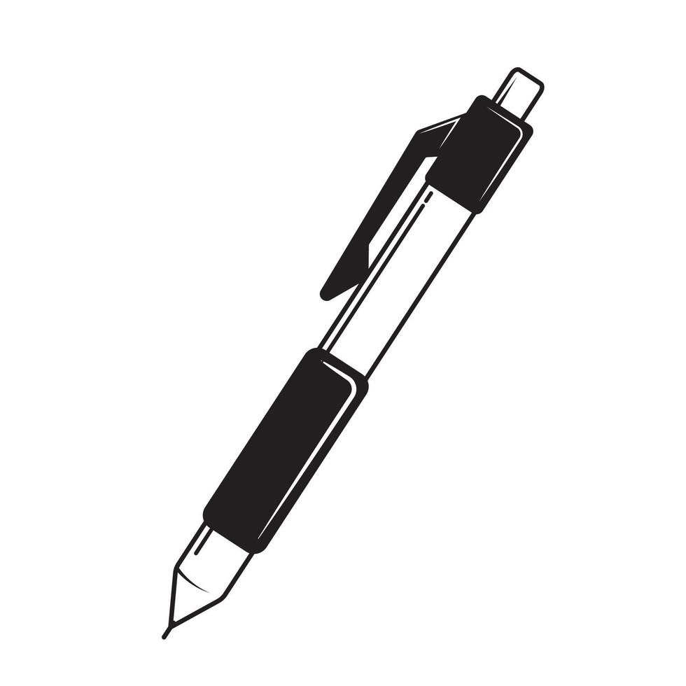 illustrazione vettoriale penna, bianco e nero, line art
