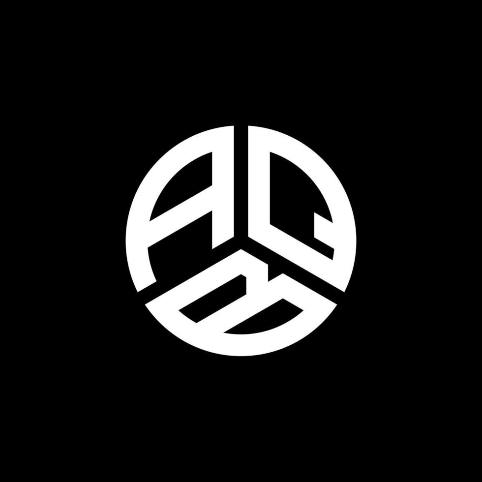 aqb lettera logo design su sfondo bianco. aqb creative iniziali lettera logo concept. disegno della lettera aqb. vettore