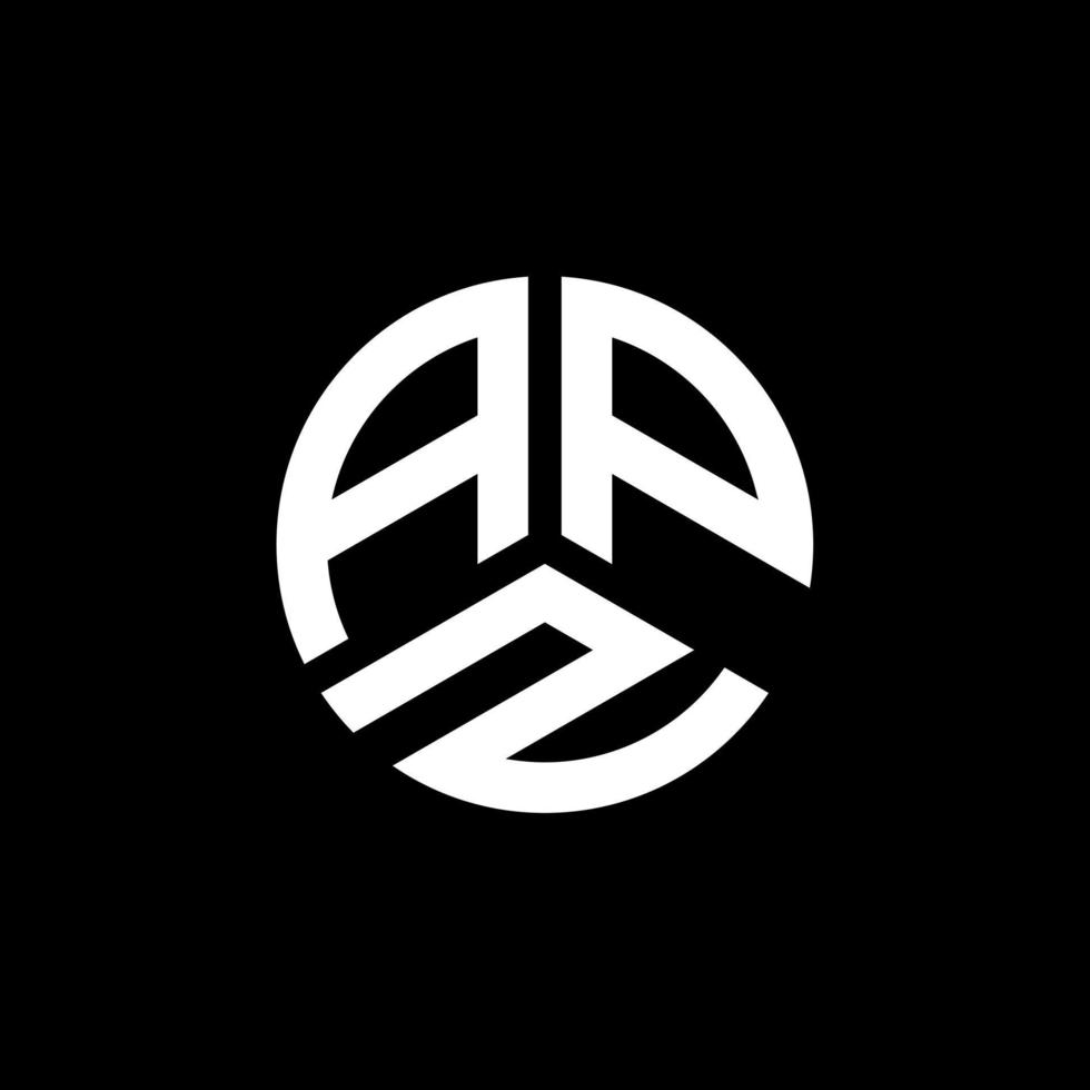 apz lettera logo design su sfondo bianco. concetto di logo della lettera di iniziali creative apz. disegno della lettera apz. vettore