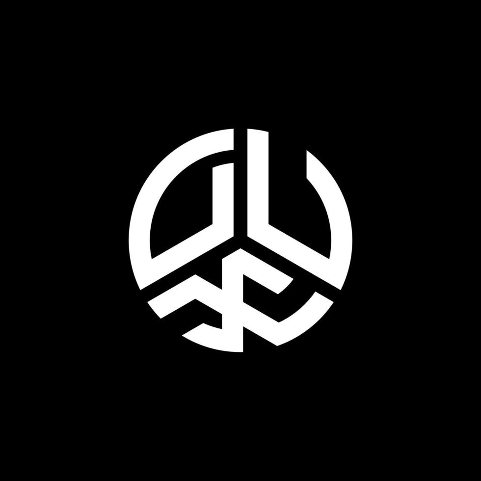 disegno del logo della lettera dux su sfondo bianco. dux creative iniziali lettera logo concept. disegno della lettera dux. vettore