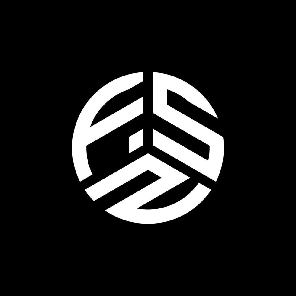 fsz lettera logo design su sfondo bianco. fsz creative iniziali lettera logo concept. disegno della lettera fsz. vettore