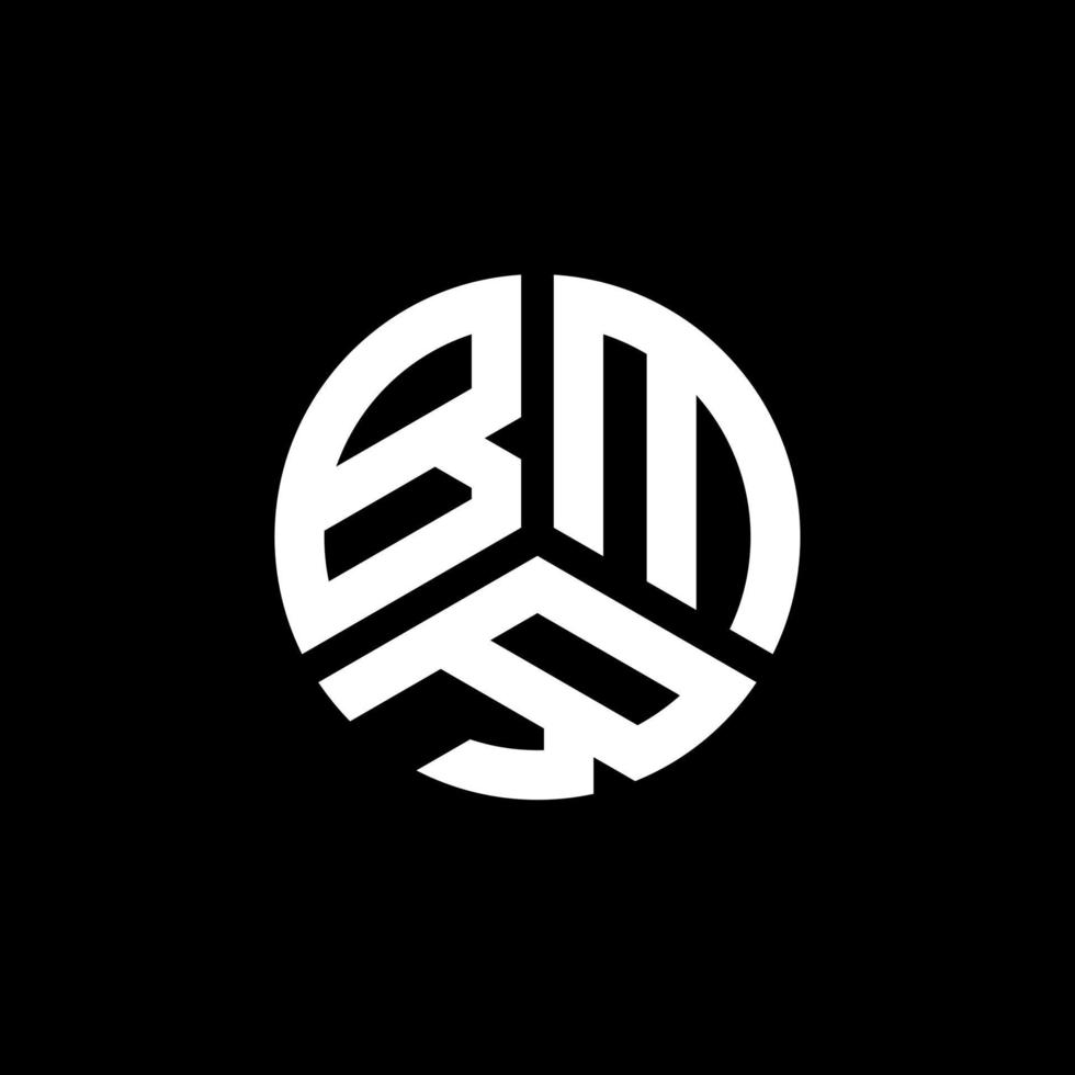 design del logo della lettera bmr su sfondo bianco. bmr creative iniziali lettera logo concept. disegno della lettera bmr. vettore