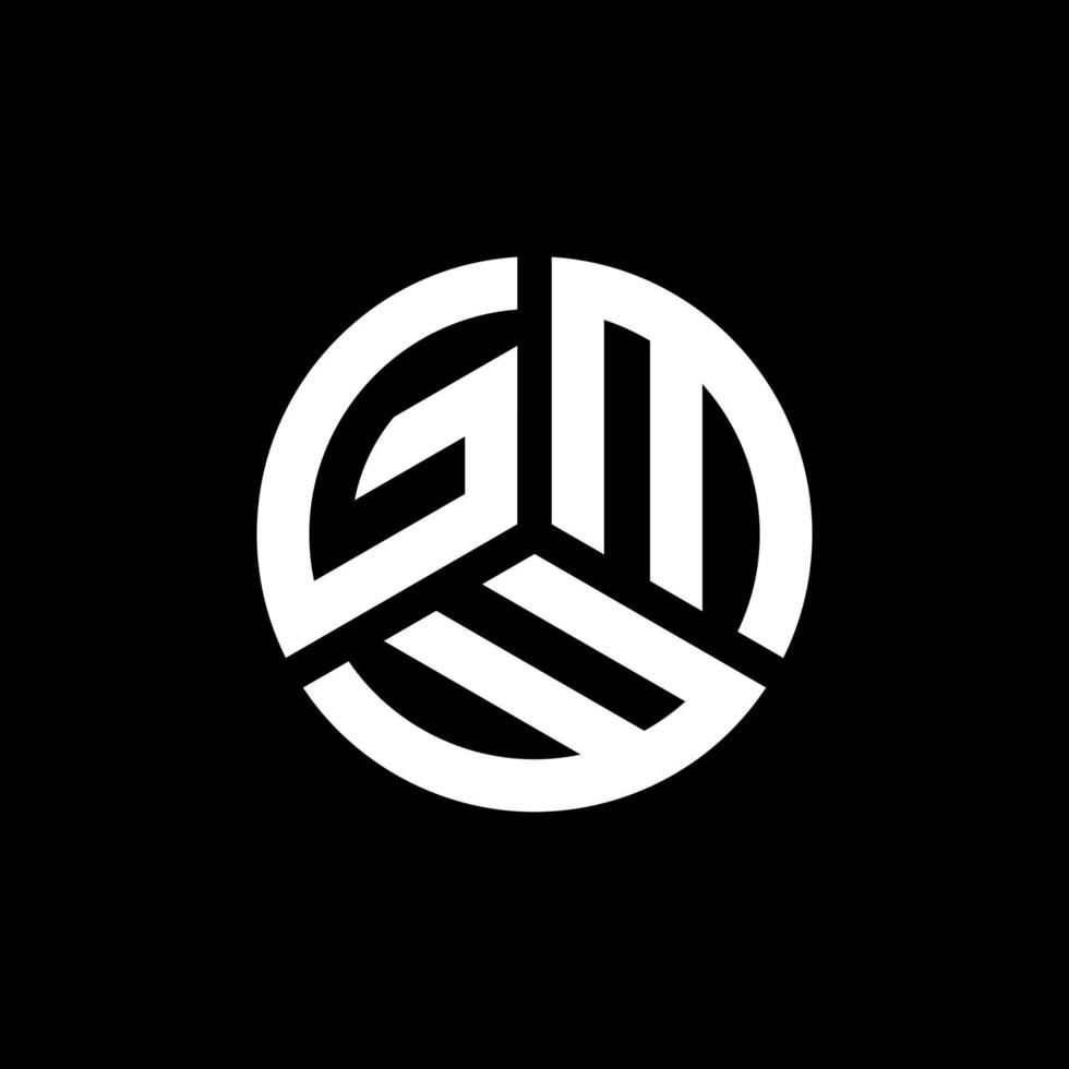 gmw lettera logo design su sfondo bianco. gmw creative iniziali lettera logo concept. disegno della lettera gmw. vettore