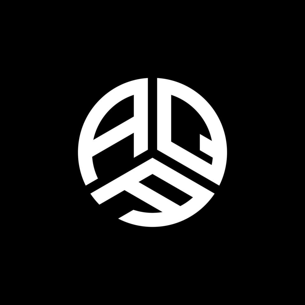 aqa lettera logo design su sfondo bianco. aqa creative iniziali lettera logo concept. disegno della lettera aqa. vettore