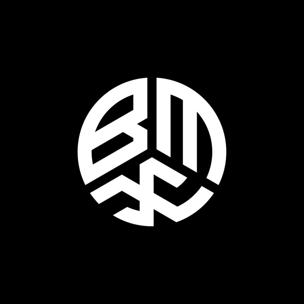 design del logo della lettera bmx su sfondo bianco. bmx creative iniziali lettera logo concept. disegno della lettera bmx. vettore