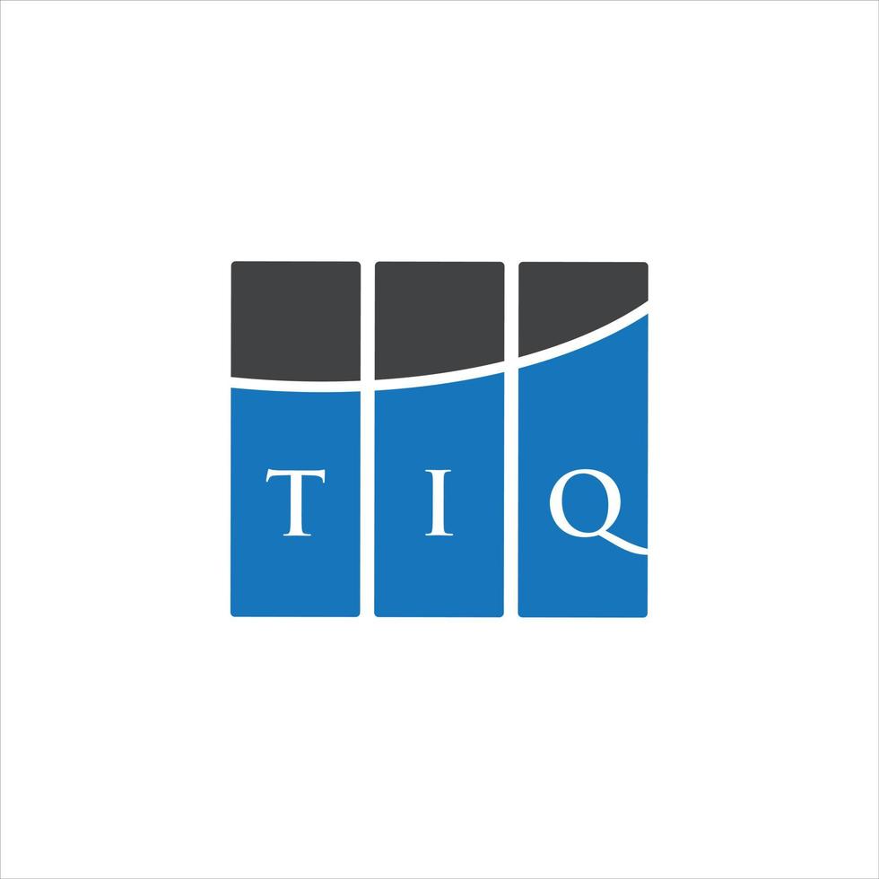 tiq creative iniziali lettera logo concept. tiq lettera design.tiq lettera logo design su sfondo bianco. tiq creative iniziali lettera logo concept. disegno della lettera tiq. vettore