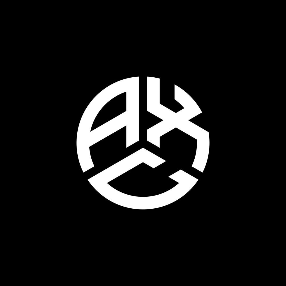 axc lettera logo design su sfondo bianco. axc creative iniziali lettera logo concept. disegno della lettera axc. vettore
