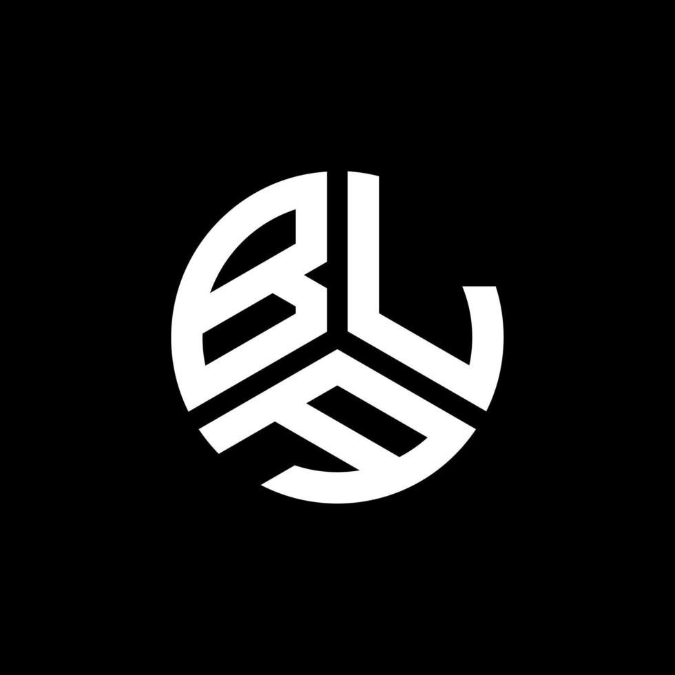 bla lettera logo design su sfondo bianco. bla creative iniziali lettera logo concept. bla disegno della lettera. vettore