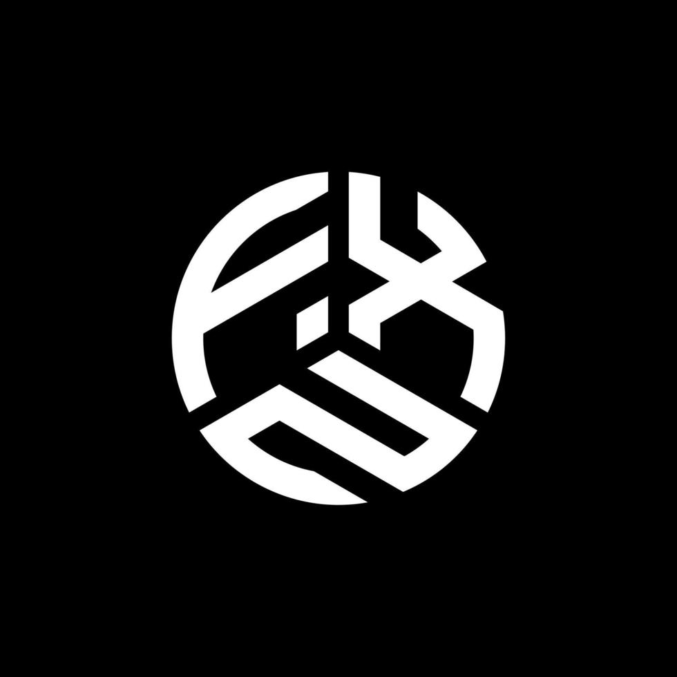 fxn lettera logo design su sfondo bianco. fxn creative iniziali lettera logo concept. design della lettera fxn. vettore