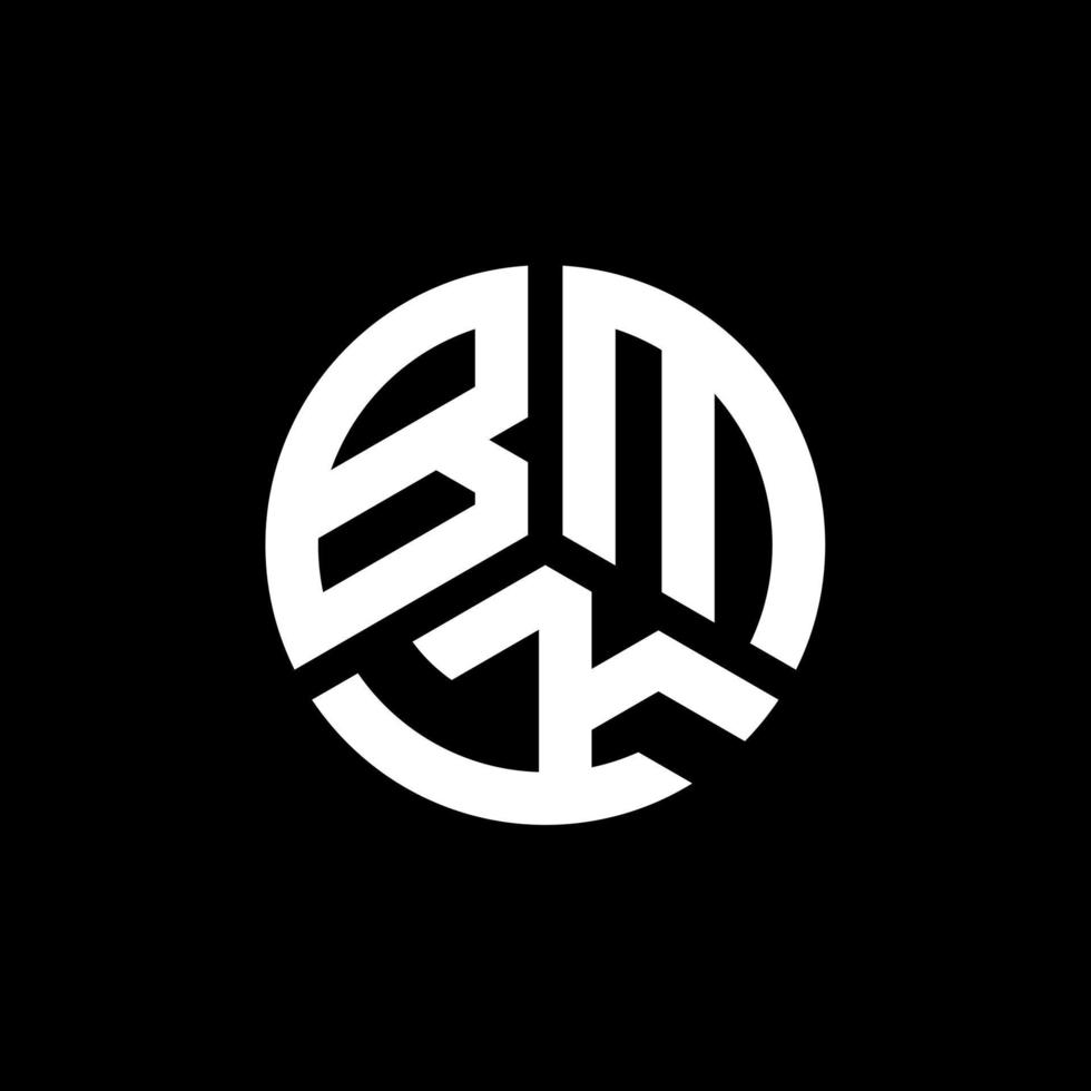 design del logo della lettera bmk su sfondo bianco. bmk creative iniziali lettera logo concept. disegno della lettera bmk. vettore