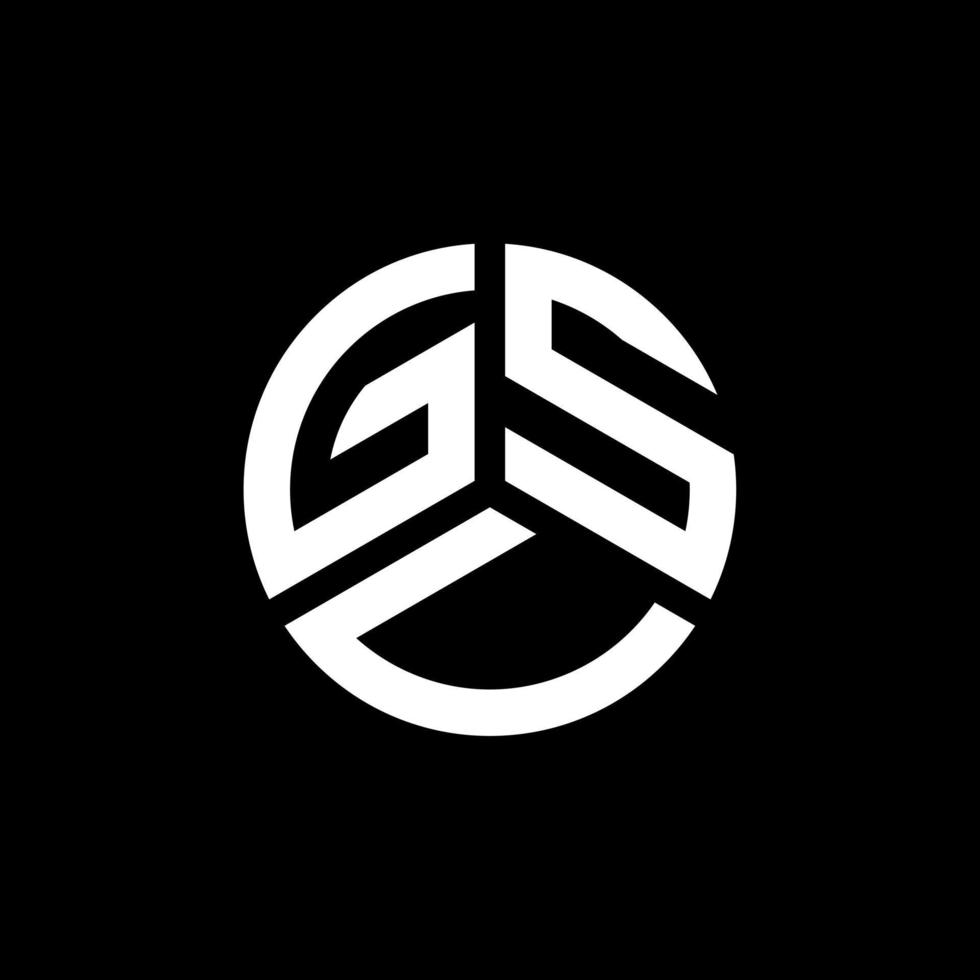 gsv lettera logo design su sfondo bianco. gsv creative iniziali lettera logo concept. disegno della lettera gsv. vettore