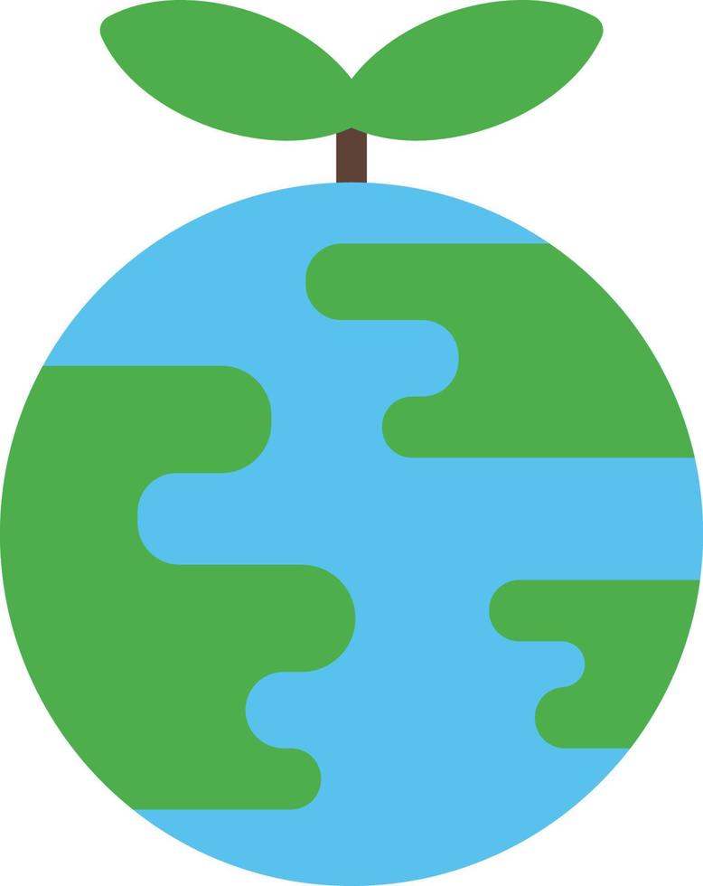 illustrazione dell'icona della terra verde vettore