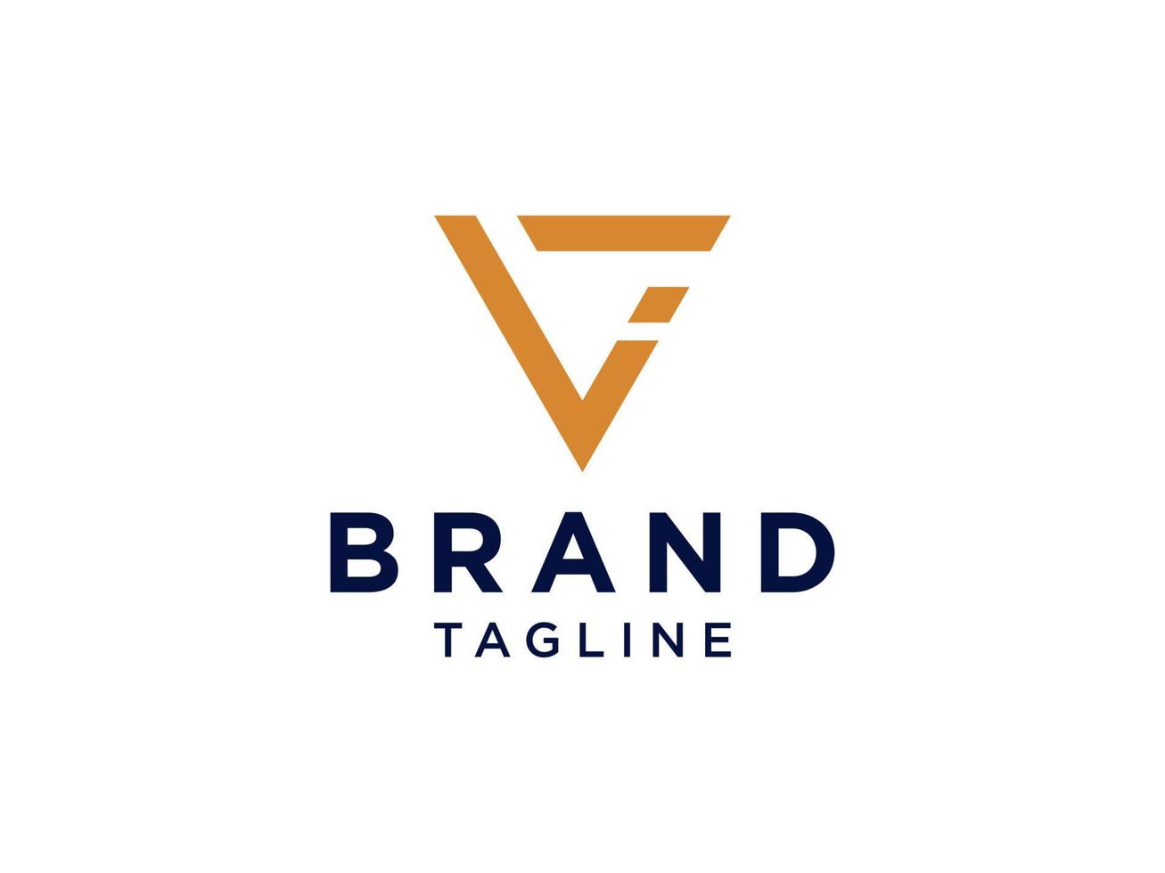 lettera iniziale i logo. forme geometriche dorate tagliano lo stile isolato su sfondo bianco. utilizzabile per loghi aziendali e di branding. elemento del modello di progettazione logo vettoriale piatto.