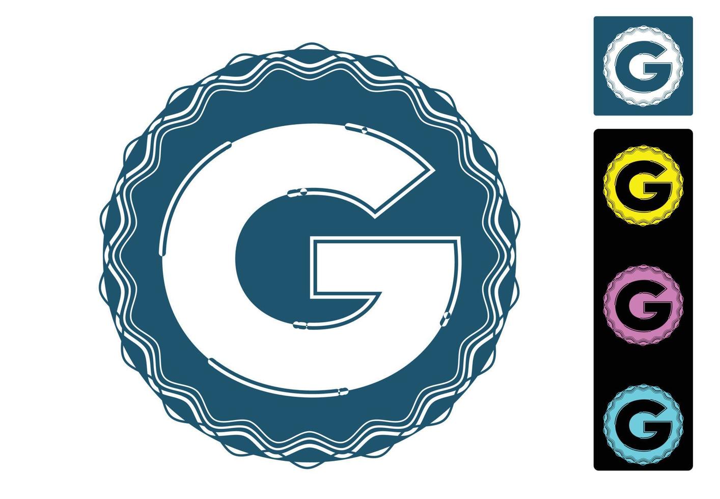 g lettera nuovo logo e modello di progettazione icona vettore