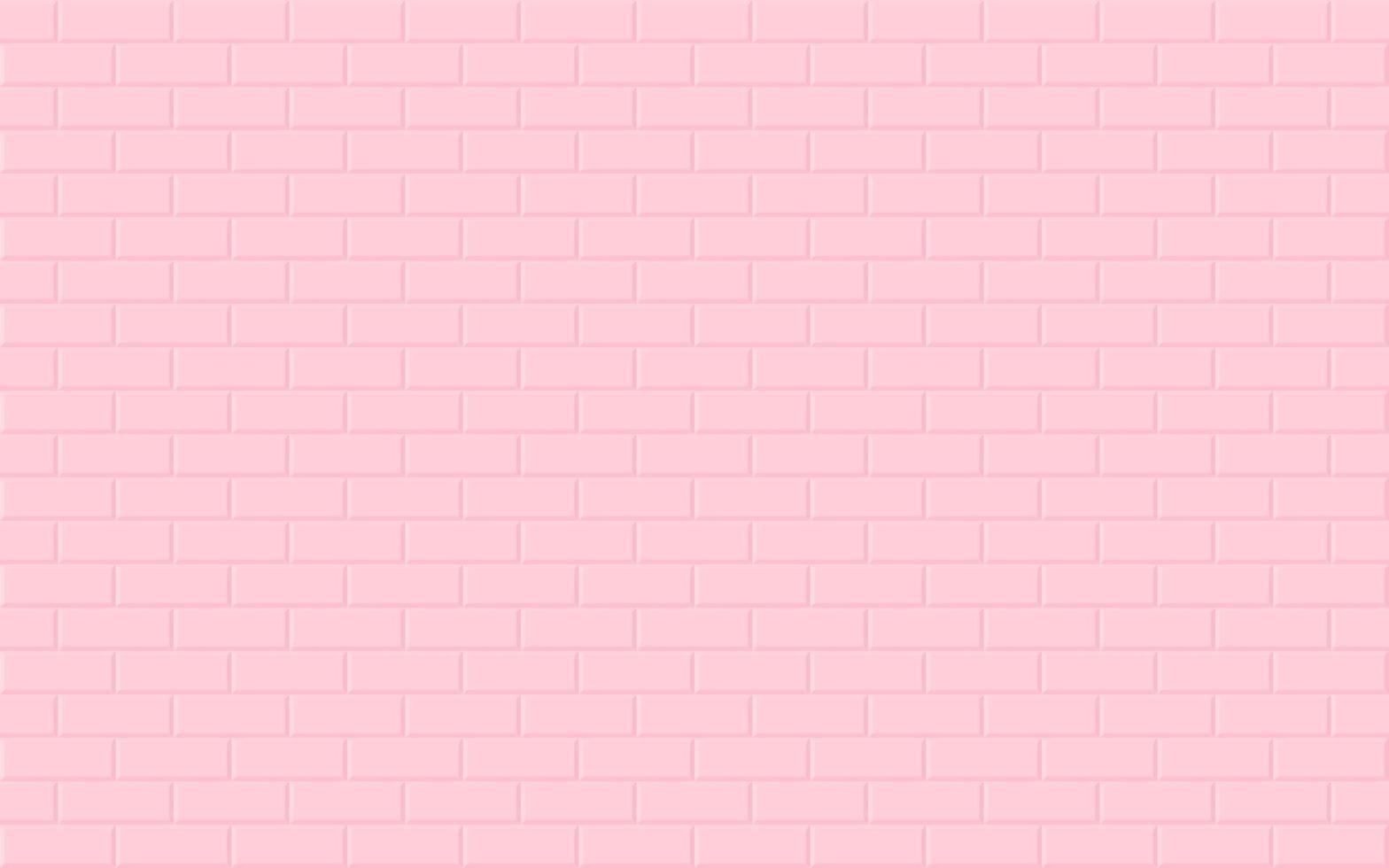 sfondo rosa muro di mattoni. disegno geometrico astratto senza cuciture. illustrazione vettoriale. eps10 vettore