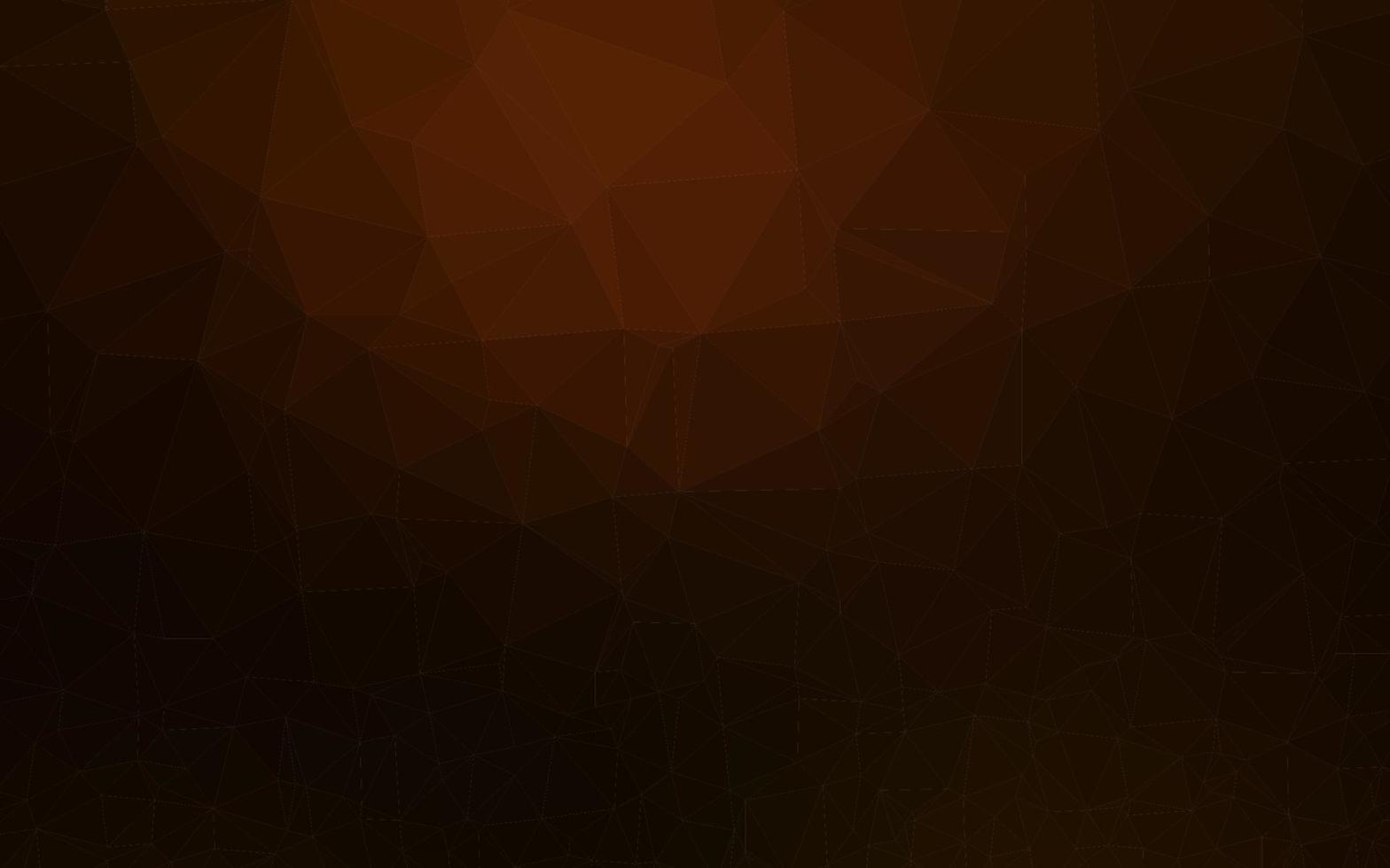 trama di mosaico triangolo vettoriale arancione scuro.