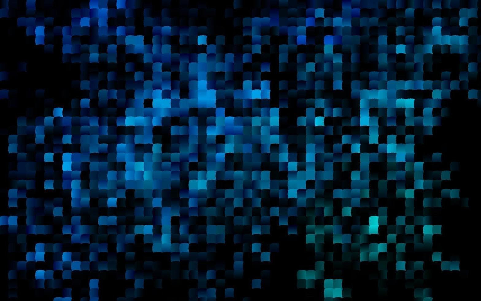 sfondo vettoriale blu scuro, verde con rettangoli, quadrati.