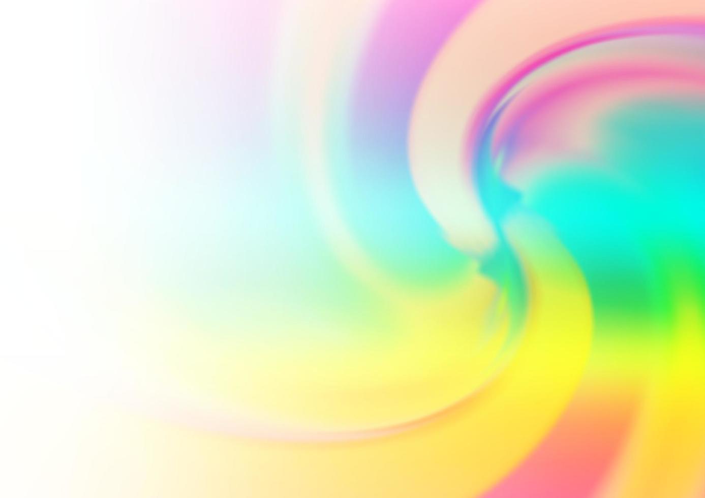 luce multicolore, modello vettoriale arcobaleno con forme di bolle.
