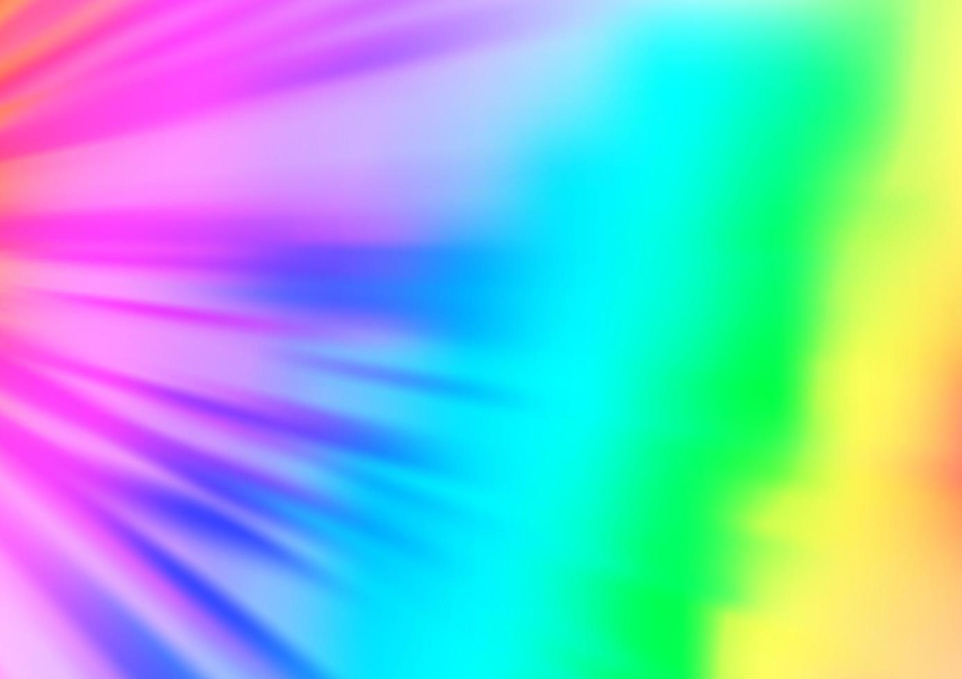 luce multicolore, layout vettoriale arcobaleno con linee piatte.