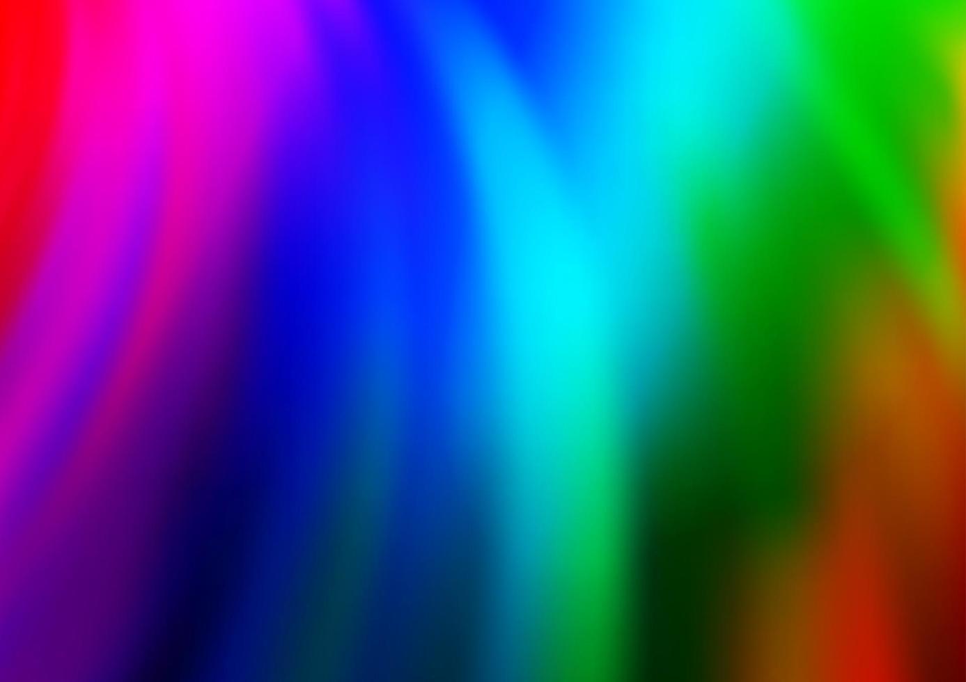 luce multicolore, modello vettoriale arcobaleno con linee, ovali.