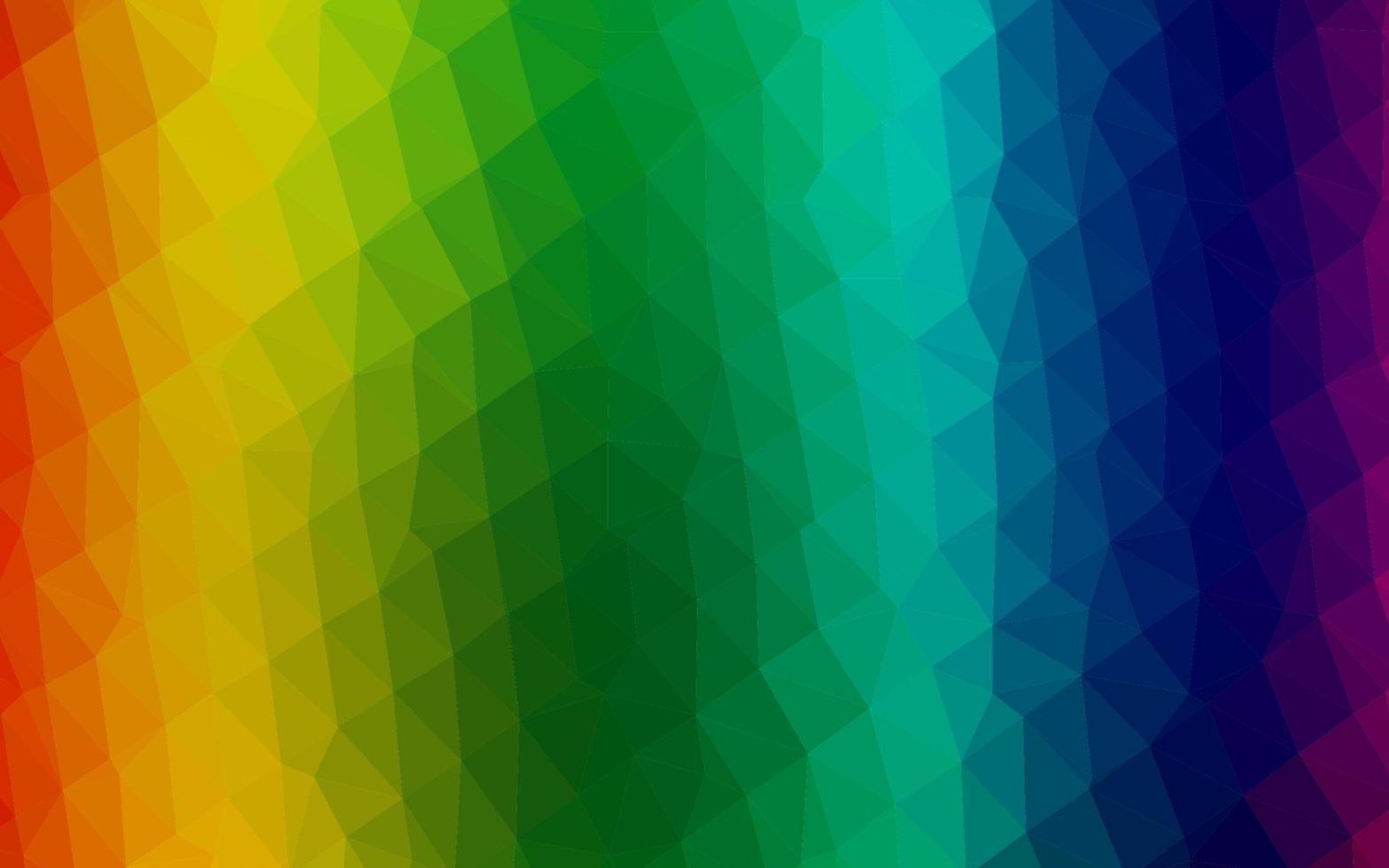 multicolore chiaro, modello di mosaico triangolo vettoriale arcobaleno.