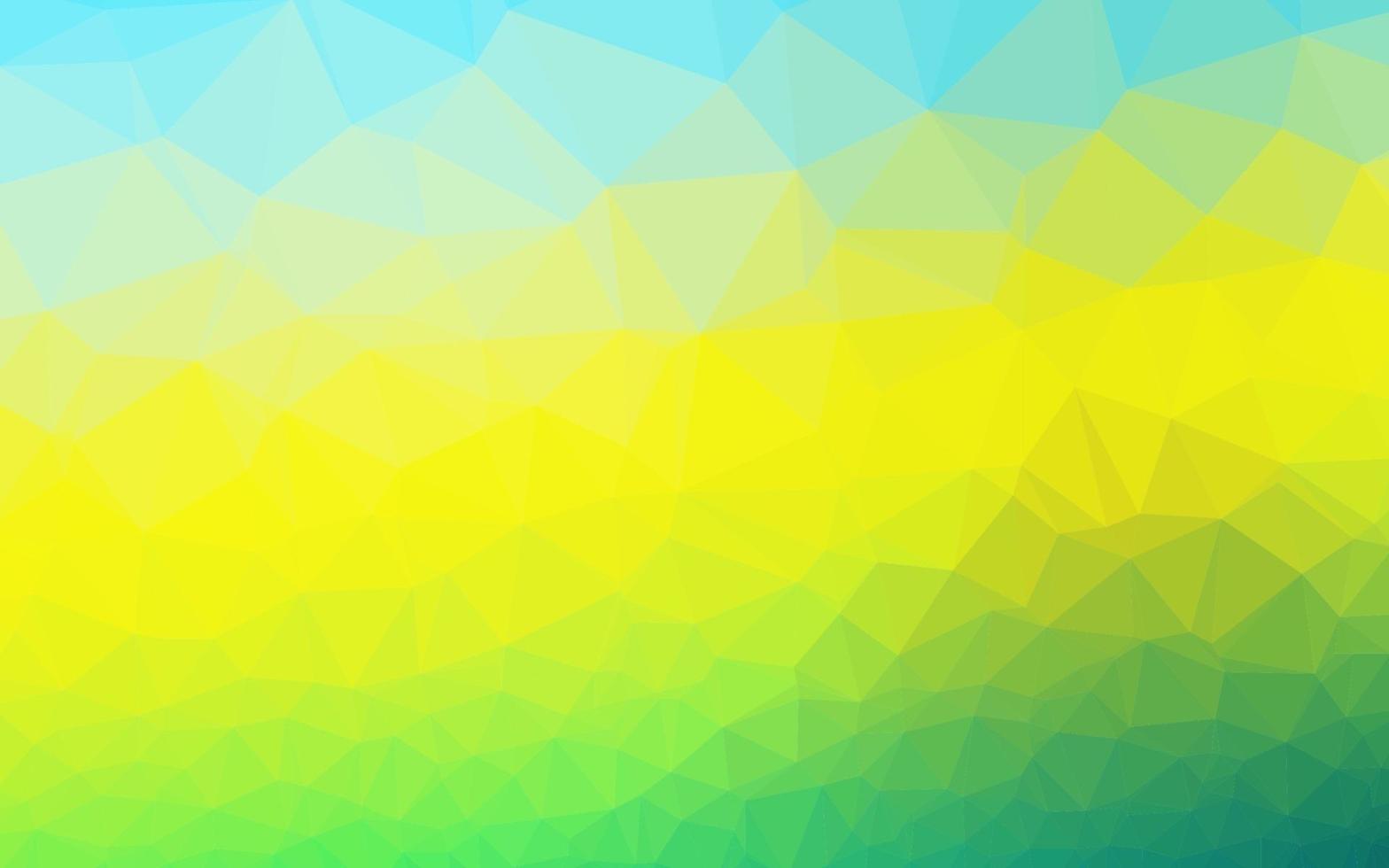 layout low poly di vettore azzurro, giallo.