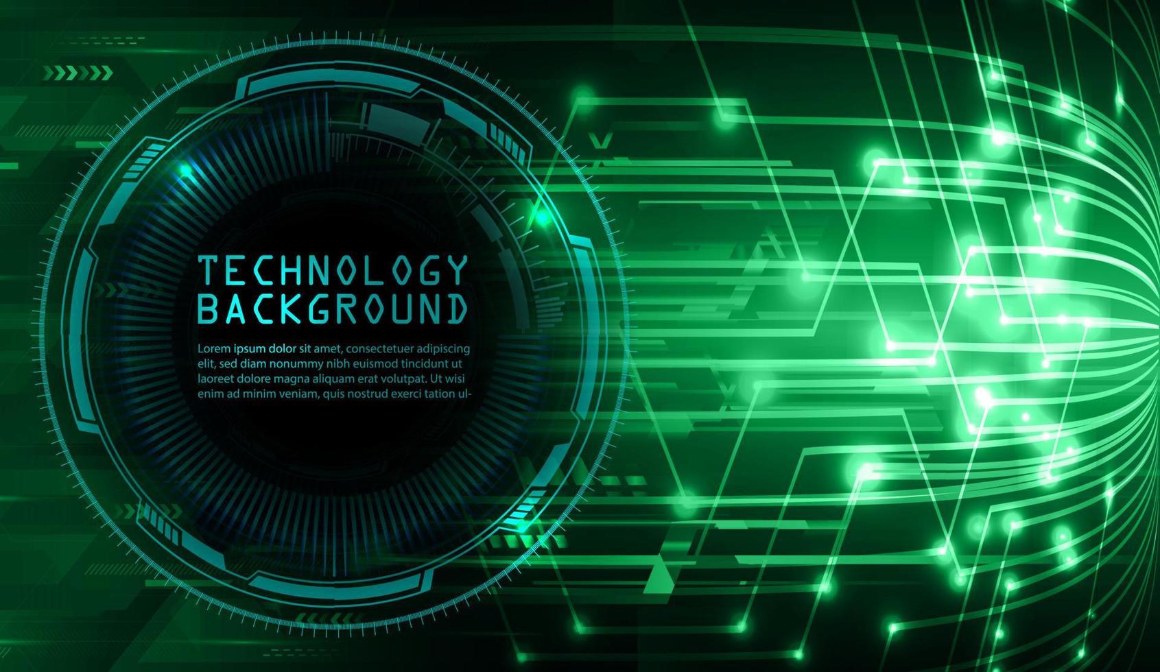 fondo di concetto di tecnologia futura del circuito cyber vettore