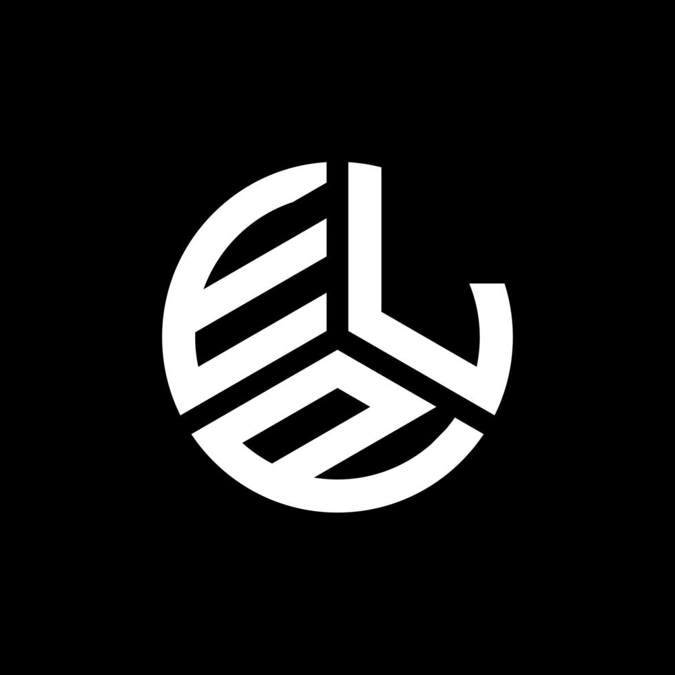 elp lettera logo design su sfondo bianco. elp creative iniziali lettera logo concept. disegno della lettera d'aiuto. vettore