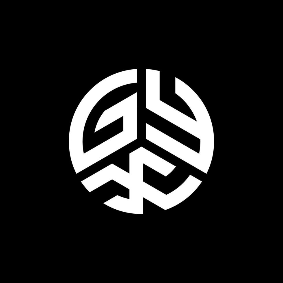 gyx lettera logo design su sfondo bianco. gyx creative iniziali lettera logo concept. disegno della lettera gyx. vettore