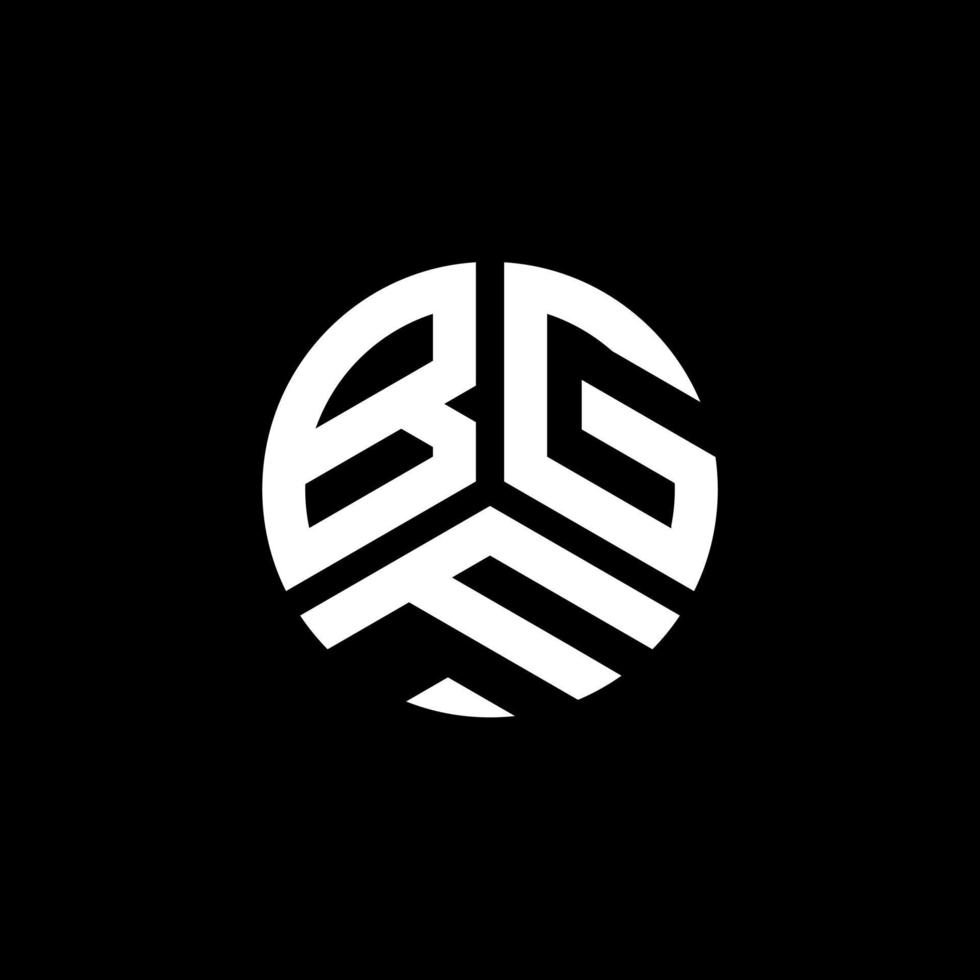 bgf lettera logo design su sfondo bianco. bgf creative iniziali lettera logo concept. disegno della lettera bgf. vettore