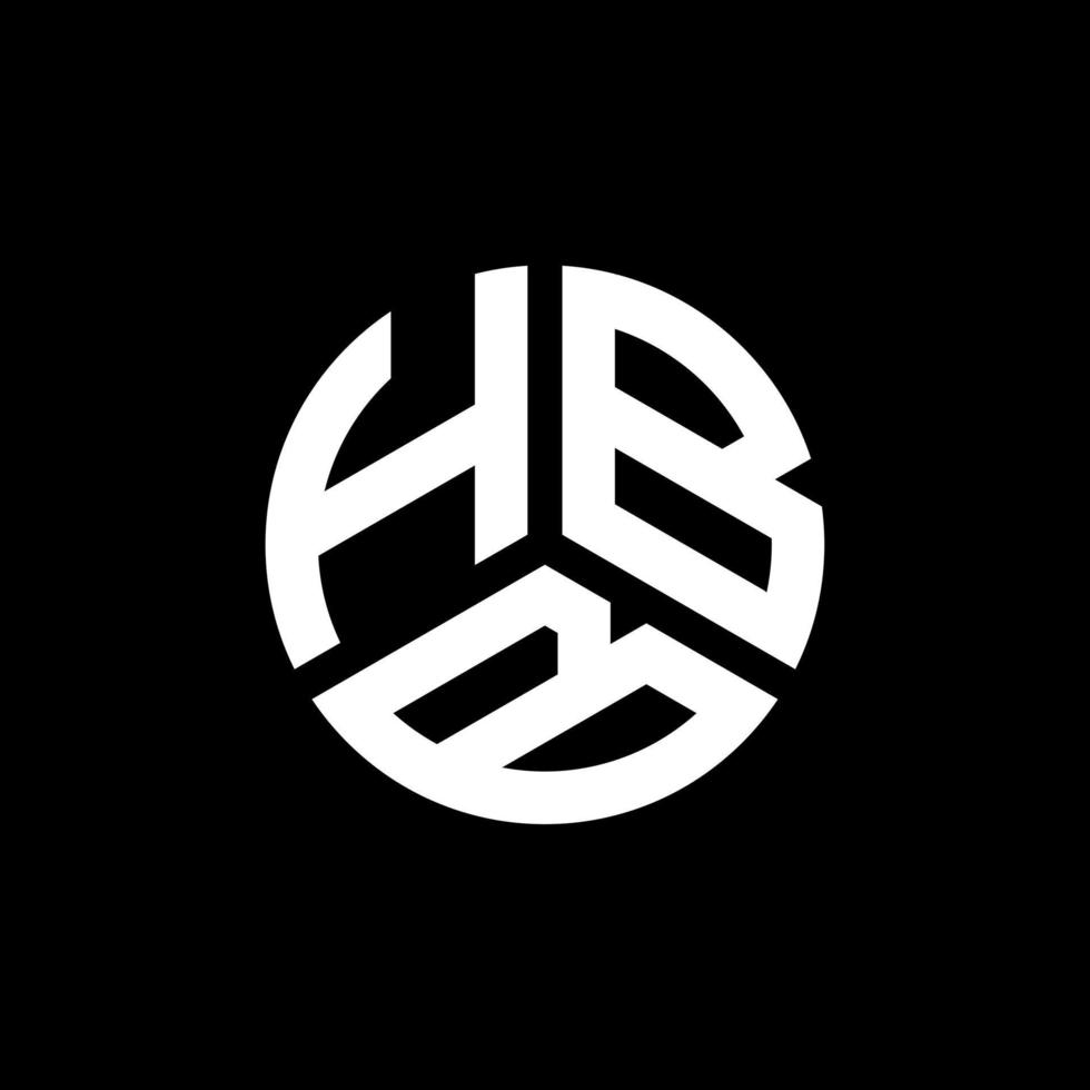 hbb lettera logo design su sfondo bianco. hbb creative iniziali lettera logo concept. disegno della lettera hbb. vettore